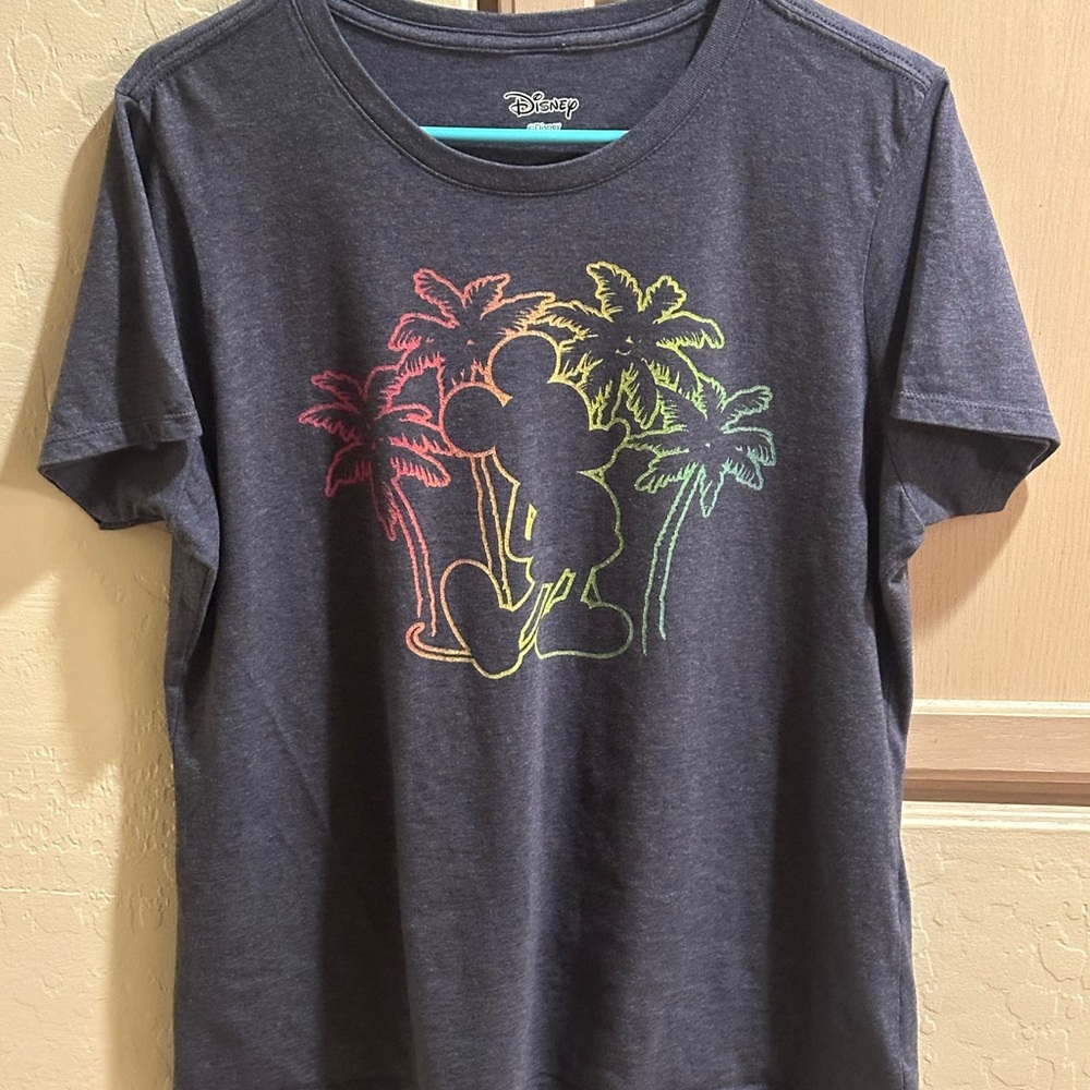 Disney Graphic T-Shirt with Palm Trees